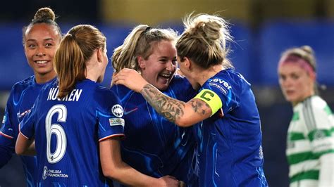 Chelsea Women 3 0 Celtic Women Blues Reach Womens Champions League