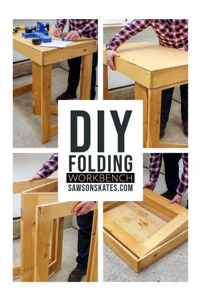 Diy Folding Workbench Simple And Sturdy Saws On Skates Folding