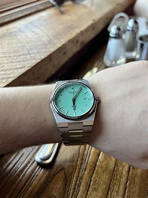 Tissot PRX [light green] dinner time 🍴🍴 : r/tissot