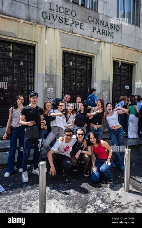 Milano Italia 06th June 2024 Fine Scuola 2024 Liceo Parini