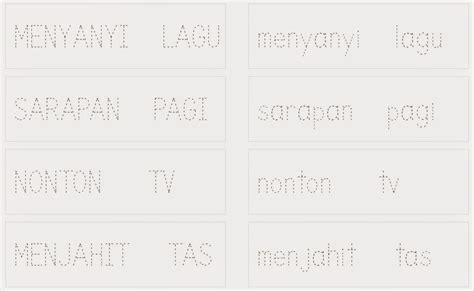 Oritaspro Dotted Letter Huruf Atau Angka Berbentuk Titik Titik