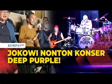 Jokowi Ditemani Iriana Nonton Konser Deep Purple Di Solo YouTube