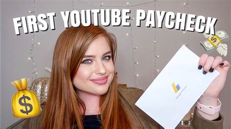 My First Youtube Pay Check How Much I Make On Youtube How To Grow