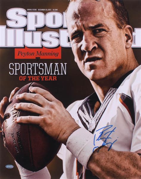 Peyton Manning Signed Broncos 15 75x19 75 Photo Steiner Hologram