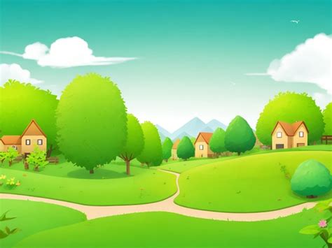 Premium Photo Nature Village Background