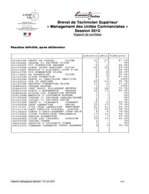 Remplissable En Ligne Economie Gestion Ac Dijon Brevet De Technicien