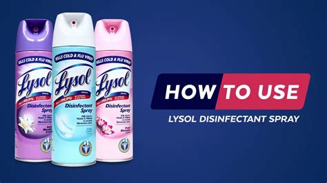 How To Use Lysol Disinfectant Spray 15s Youtube