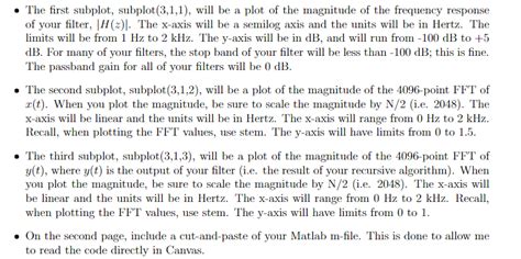 Solved S Pts Problem Iir Filter Design You Want To Chegg