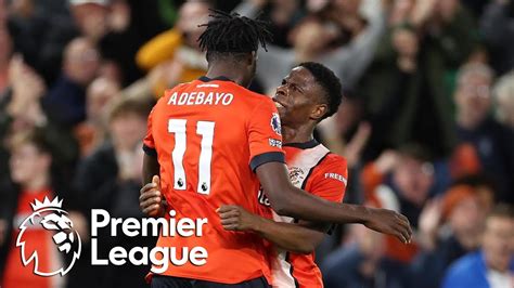 Elijah Adebayo Equalizes For Luton Town Against Burnley Premier