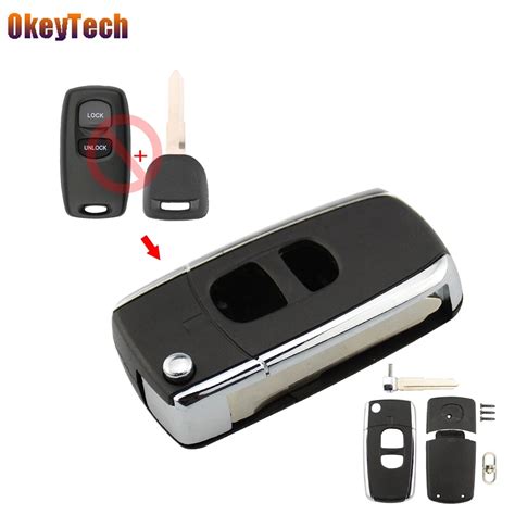 Okeytech Funda Plegable Para Llave De Coche Carcasa De Repuesto Sin