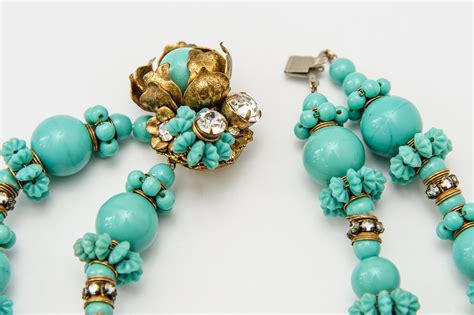 Vintage 1950s Miriam Haskell Necklace Bracelet And Earrings On Antique Row West Palm Beach