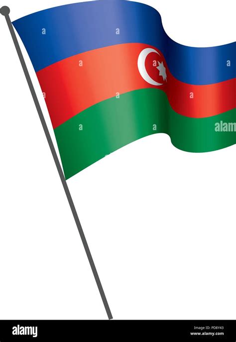 Azerbaijan Flag Vector Illustration Stock Vector Image And Art Alamy