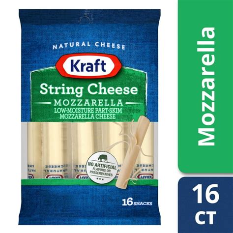 Kraft Mozzarella String Cheese Sticks 16 Ct 160 Oz Packageed