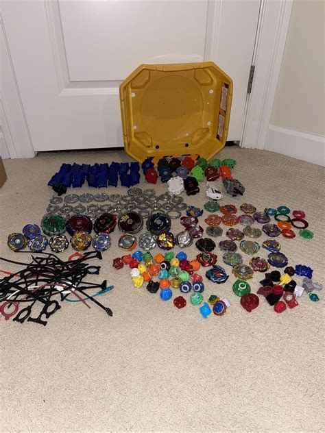 Vintage Lot Hasbro Tomy Beyblades W Accessories Metal Burst Fusion