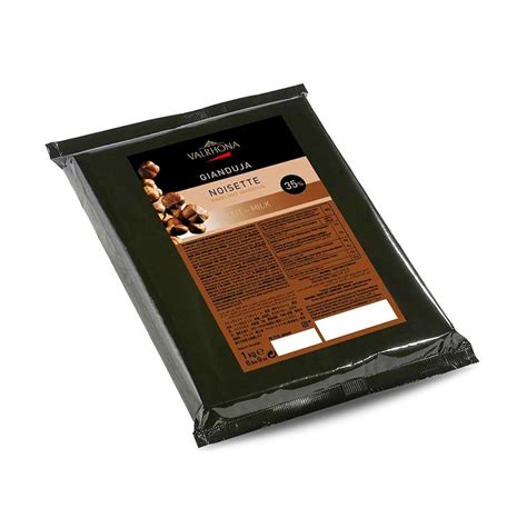 Valrhona Milk Hazelnut Gianduja 35 Block 1 Kg — Neranxi