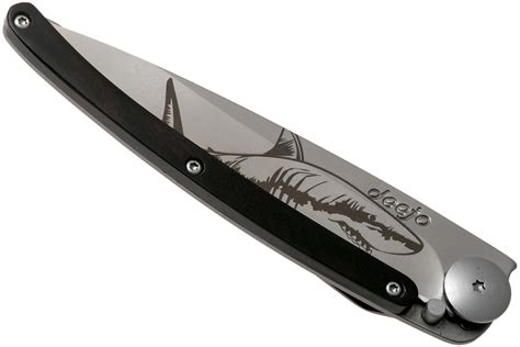 Deejo Tattoo 37g Ebony Wood Shark 1CB000064 Zakmes Voordelig Kopen