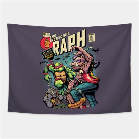 Incredible Raph Ninja Turtles Tapestry Teepublic