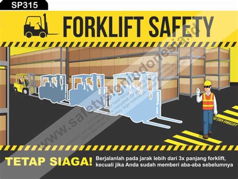 Jual Sp Poster K Safety A Forklift Safety Jaga Jarak Aman