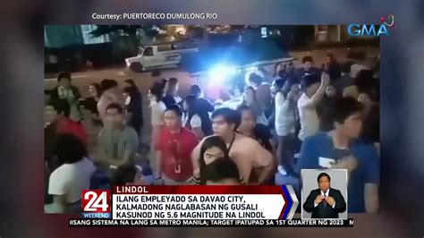 Ilang Empleyado Sa Davao City Kalmadong Naglabasan Ng Gusali Kasunod