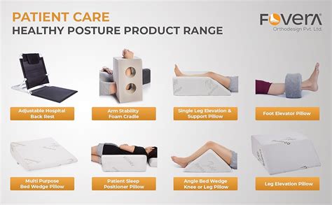 Fovera Single Leg Elevation Support Pillow For Surgery Injury Or