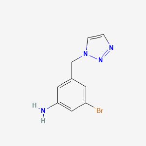 3-Bromo-5-[(1h-1,2,3-triazol-1-yl)methyl]aniline | C9H9BrN4 | CID 164650605 - PubChem