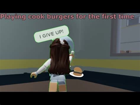 Playing Cook Burgers For The First Time Roblox Youtube