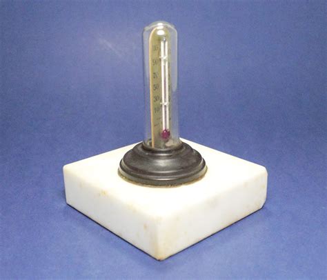 Vintage Thermometer Glass Tube Brass Red Temperature Gauge Etsy In 2022 Vintage Thermometer