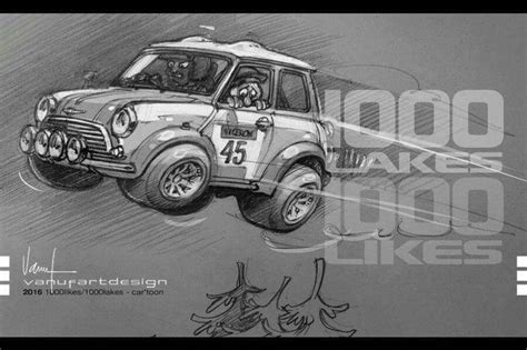 Pin By Olivier Coyot On Mini S Mini Drawings Classic Mini Car Cartoon