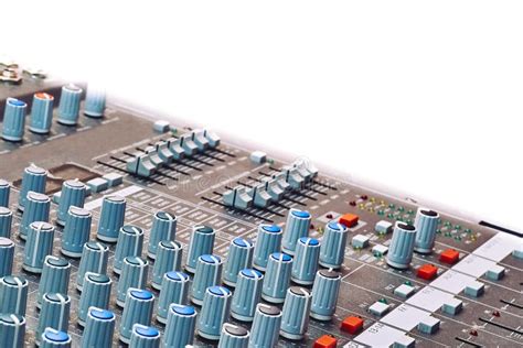 mixing console  controlling  volume frequencies  musical