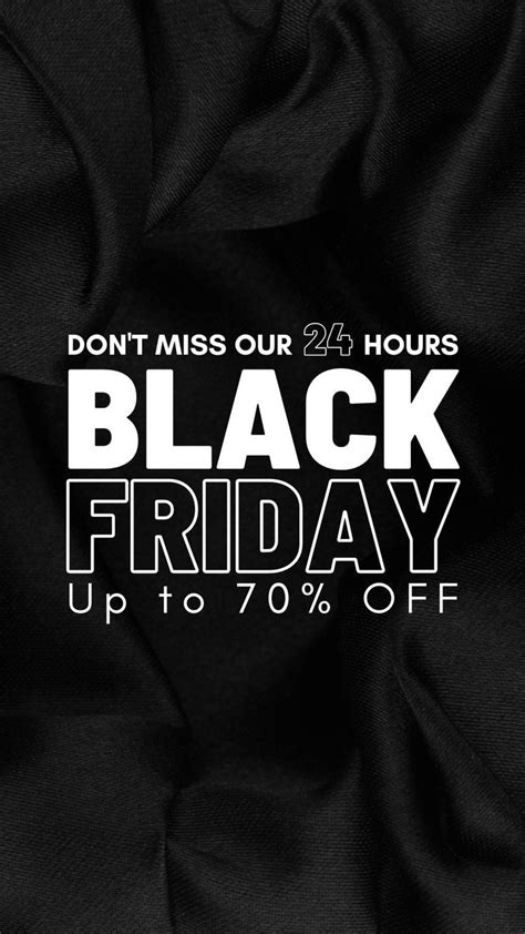 Minimalist Black Friday Promotional Discount Instagram Story Black Friday Design Black Friday