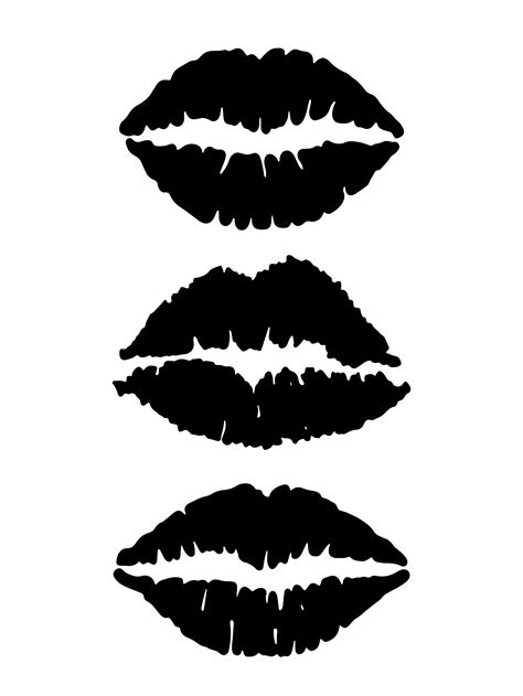 Black Lips Clip Art