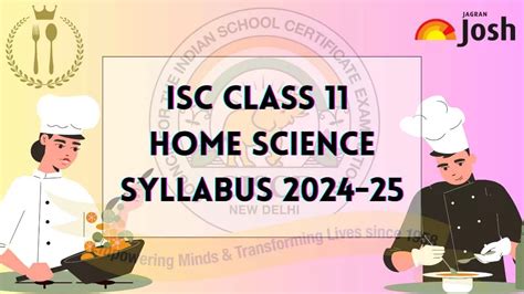 Isc Class 11th Home Science Syllabus 2024 25 Download Class 11 Home