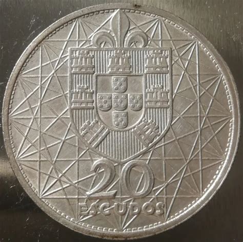 Portugal Pi Ce Monnaie Argent Escudos Pont Salazar Km Sup