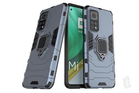 Armor Ring Defender Bledomodrý Odolný Kryt Obal Na Xiaomi Mi 10t