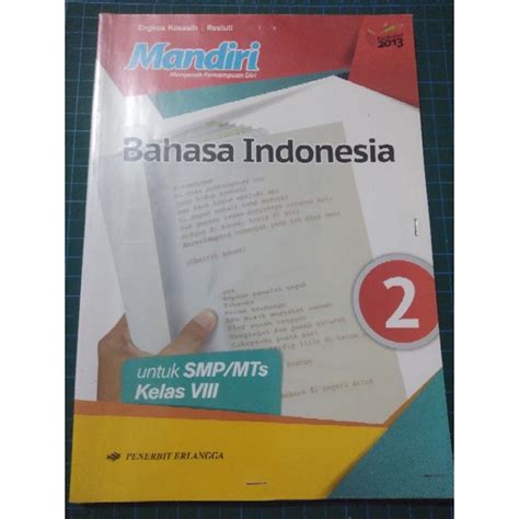 Jual Buku Mandiri Bahasa Indonesia Kelas 8 SMP Buku Bekas Shopee