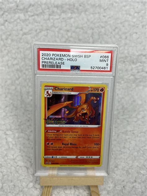 Psa Charizard Holo Swsh Prerelease Promo From Pokemon Vivid