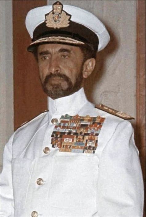 Haile Selassie In The Uniform Of The Ethiopian Navy Haile Selassie