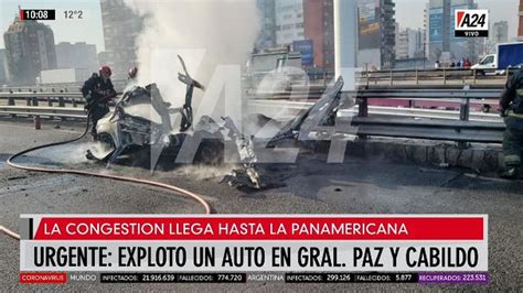 Así Fue La Explosión De Un Auto En Plena Av General Paz Y Cabildo