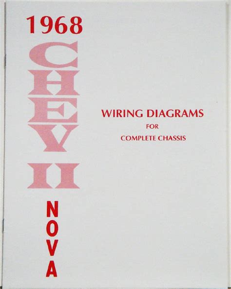 1968 Nova Factory Wiring Diagram Manual 1967 1968 1969 Camaro Parts Nos Rare