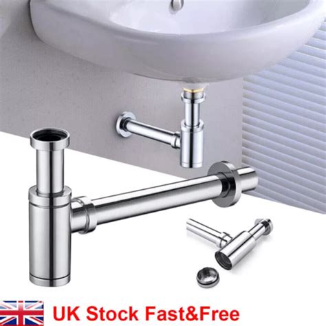 Premium Chrome Universal Standard Bathroom Basin Sink Bottle Trap Waste