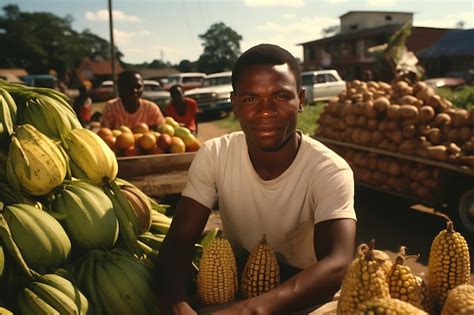 Premium AI Image | Photo of African American Farmers Market black history