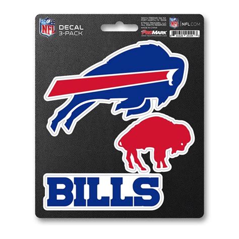 Buffalo Bills Decal Die Cut Team 3 Pack Sports Fan Shop