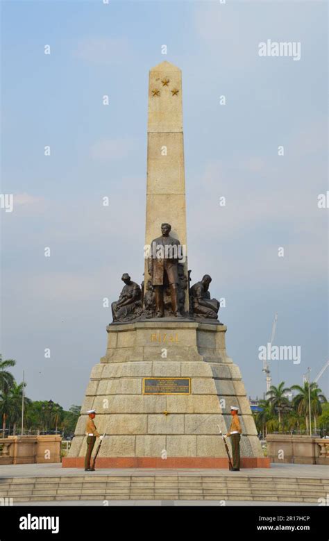 The Philippines Manila Monument To Dr José Rizal In Rizal Park Stock