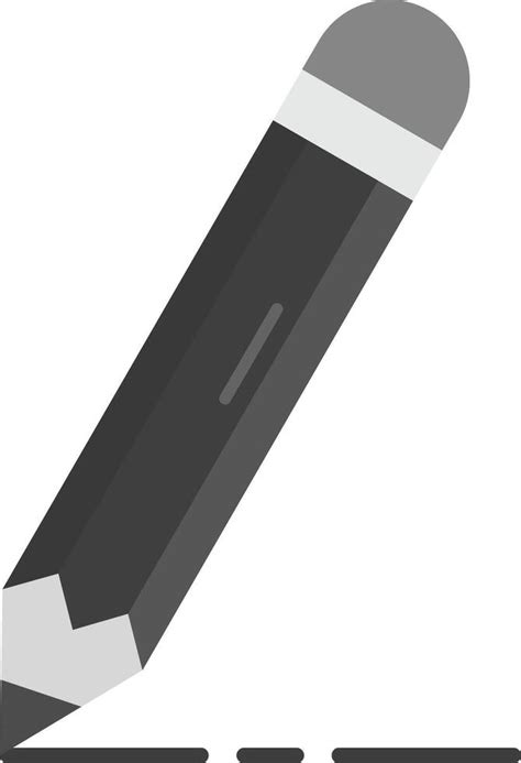 Pencil Grey Scale Icon Vector Art At Vecteezy