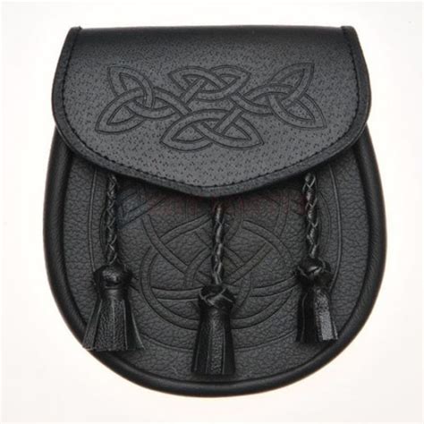 Celtic Knot Embossed Leather Sporran Ayaan Products