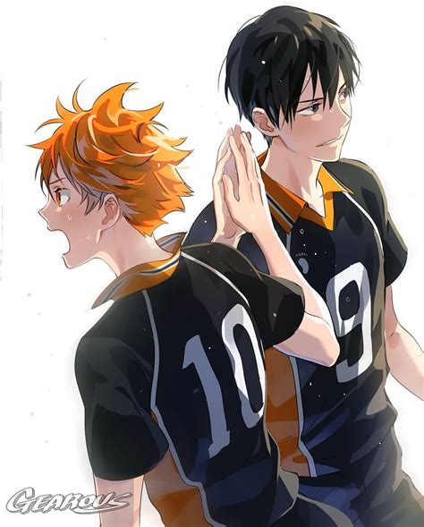 Hinata Shouyou And Kageyama Tobio Haikyuu Drawn By Gearous Danbooru