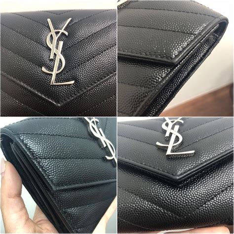 Authentic Ysl Tri Fold Wallet Monogram Compact Tri Fold In