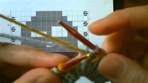 Double Knitting Tutorial Part 2 Reading The Chart Youtube