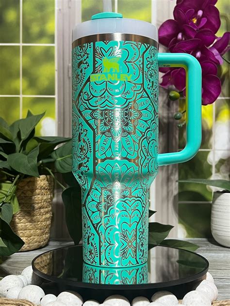 Cuss Word Mandala Fck Mandala Laser Engraved Oz Tumbler With Handle