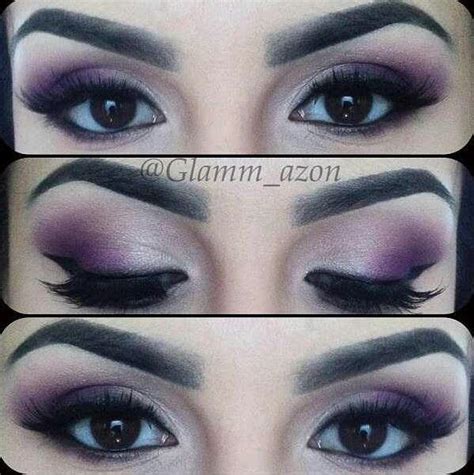 Purple eyeshadow-perfect for brown eyes | Wedding makeup for brown eyes ...